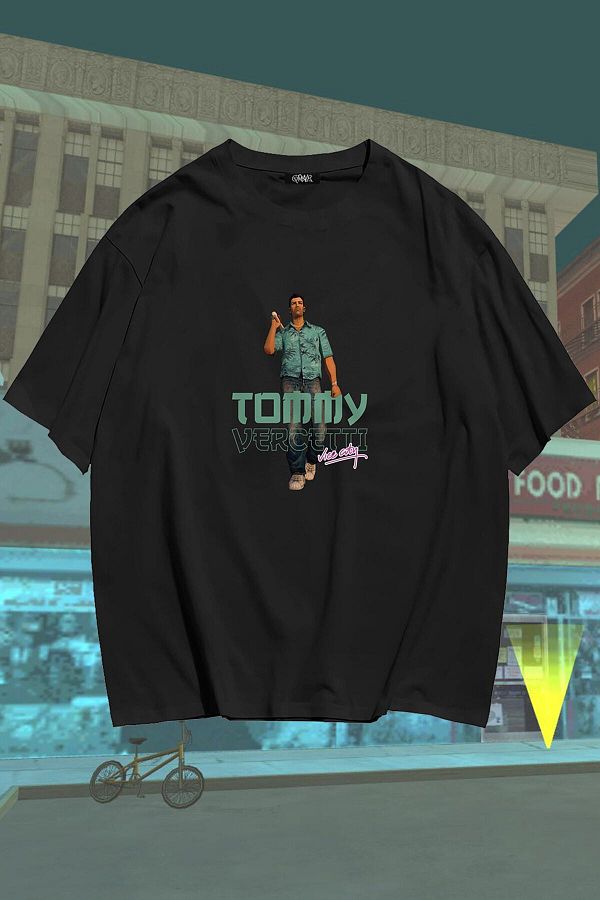 Grove Fashion-Gta Vice Tommy Unisex Oversize T-shirt 1