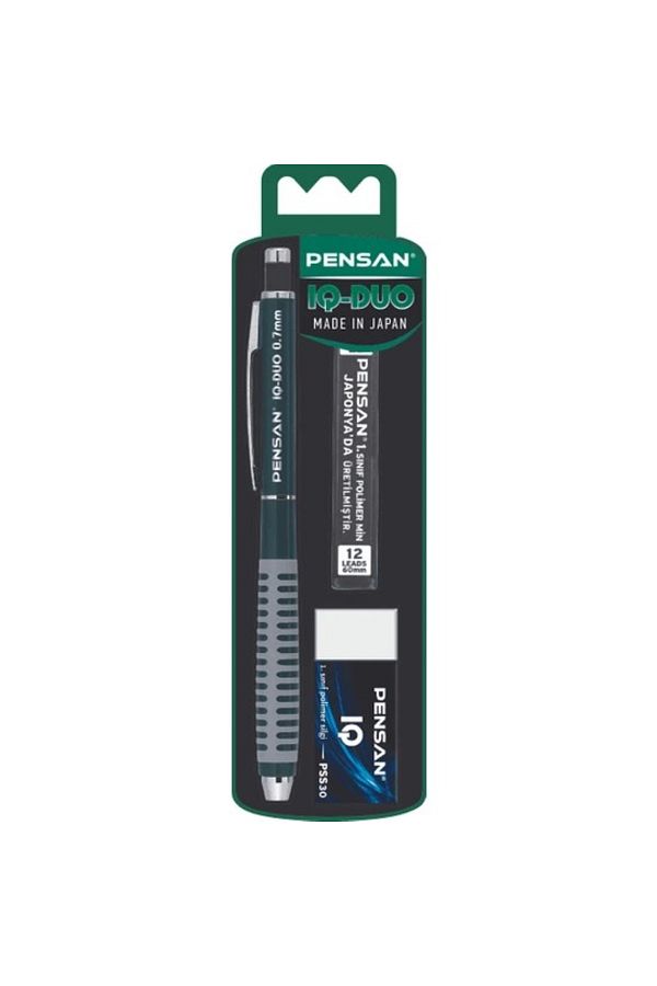 Pensan-Iq-duo 0.5 Mm Versatil Pen+duster+min Green 1
