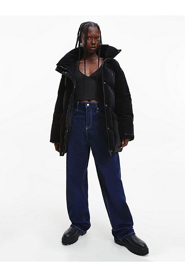 Calvin klein black women's coat top