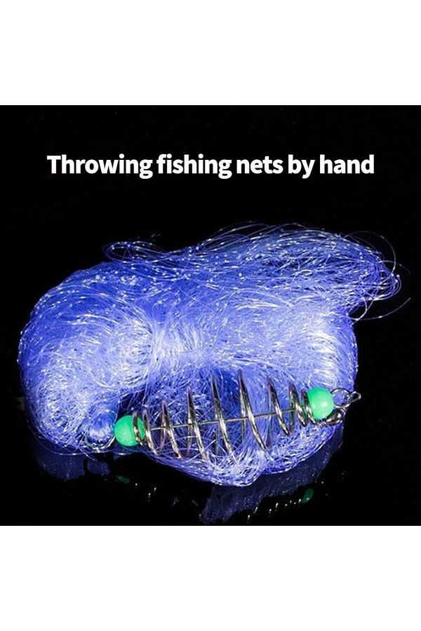 Choice-Multi Size Fishing Trap Net With Luminous Bead Netting 3 5 6 12 Sea Fish Mesh Tackle Copper Shoal... 1