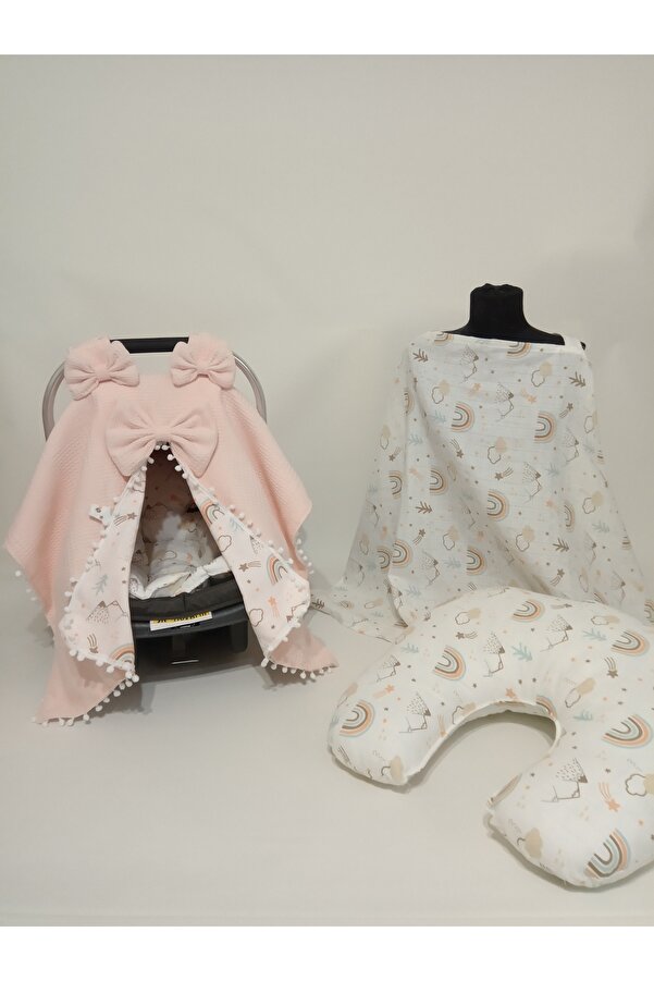 Wenaris Puset örtüsü Puset minderi Emzirme yastığı Emzirme önlüğü