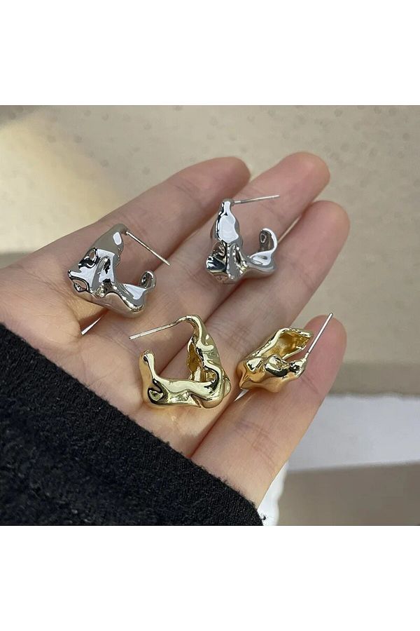 Simple geometric earrings hot sale