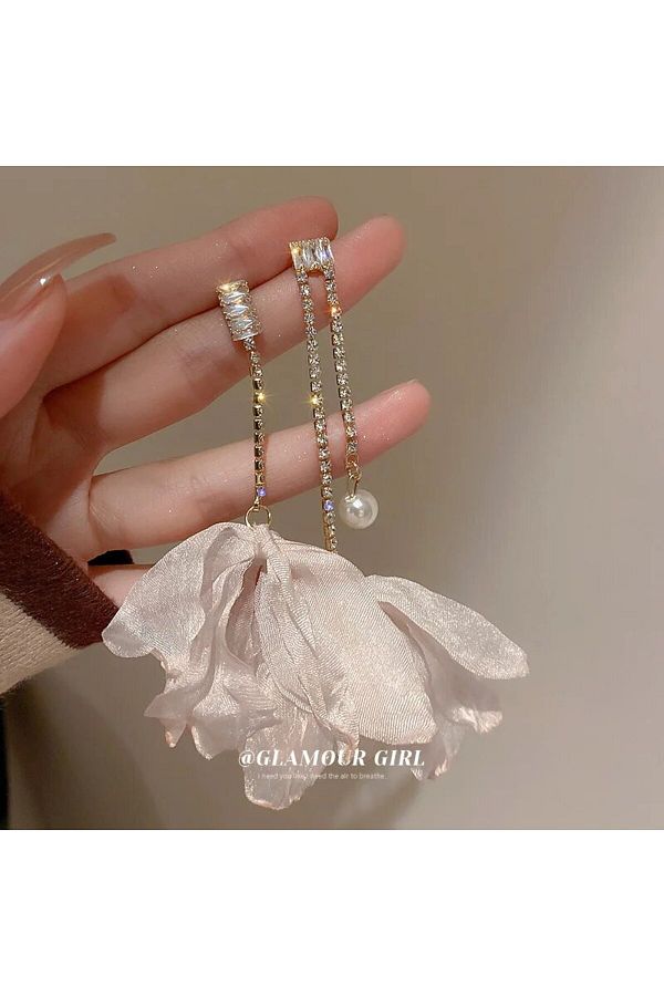 Korean flower earrings store