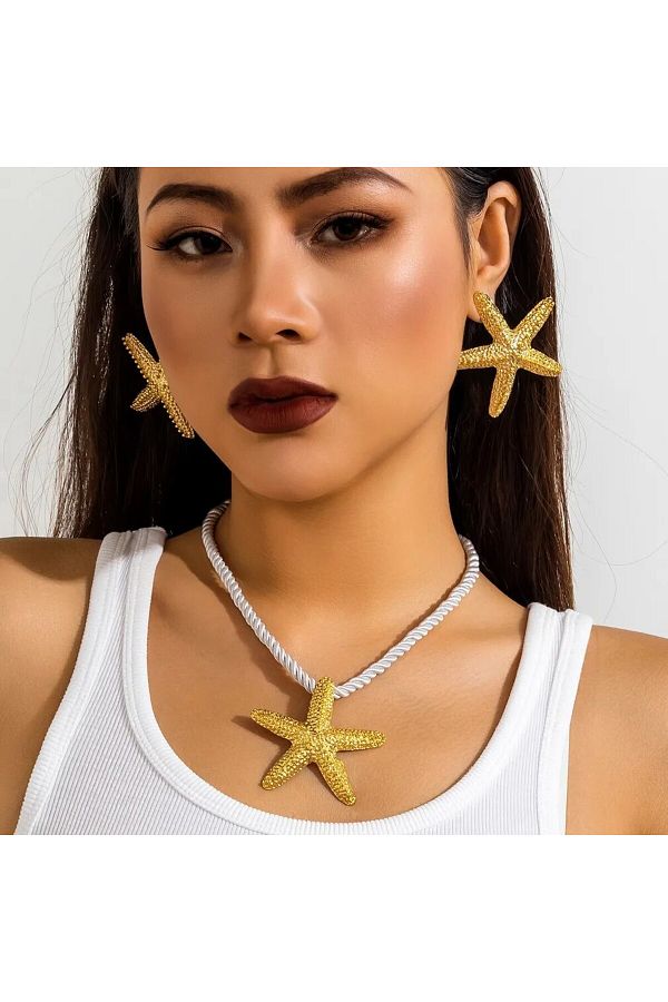 Star pendant earrings clearance