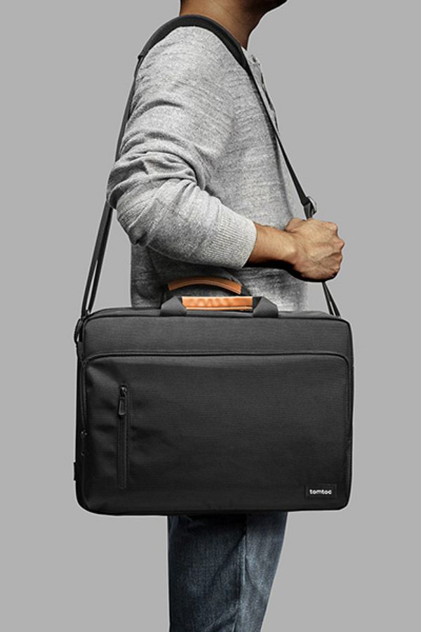 Tomtoc-Defender/Navigator Series Waterproof Black 15.6 Inch Notebook Bag A50-E01D - A43E1D1 1