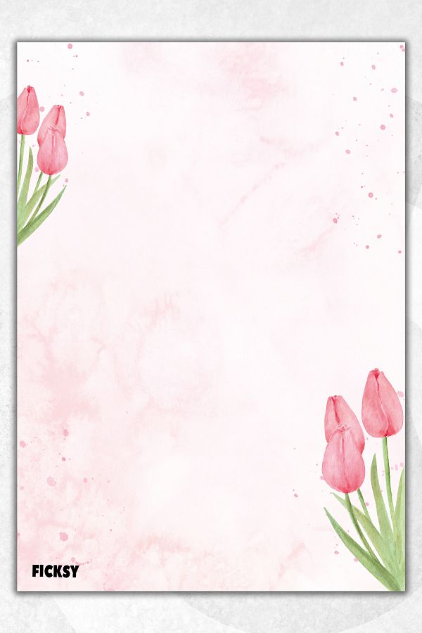 Ficksy-Flower Note Paper - A5 Size - 50 Sheets - Notepad - Memopad - Memo Pad - To Do List 1