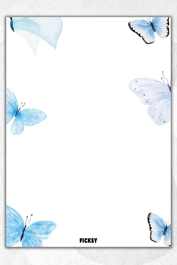 Ficksy-Butterfly Note Paper - A5 Size - 50 Sheets - Notepad - Memopad - Memo Pad - To Do List 1