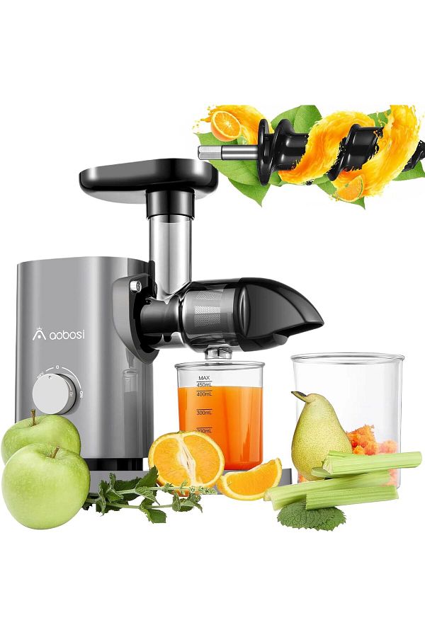 Aobosi Juicer Electric High Juice Outlet with Juice Pot and Cleaning Brush Trendyol