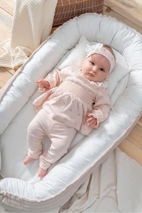 H HONEY BABY BABY GIRL LACE DETAILED TIGHTS 2 Piece SET Trendyol