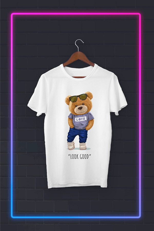 donamod-Tricou alb -tedi-look Good- Vip Design 1