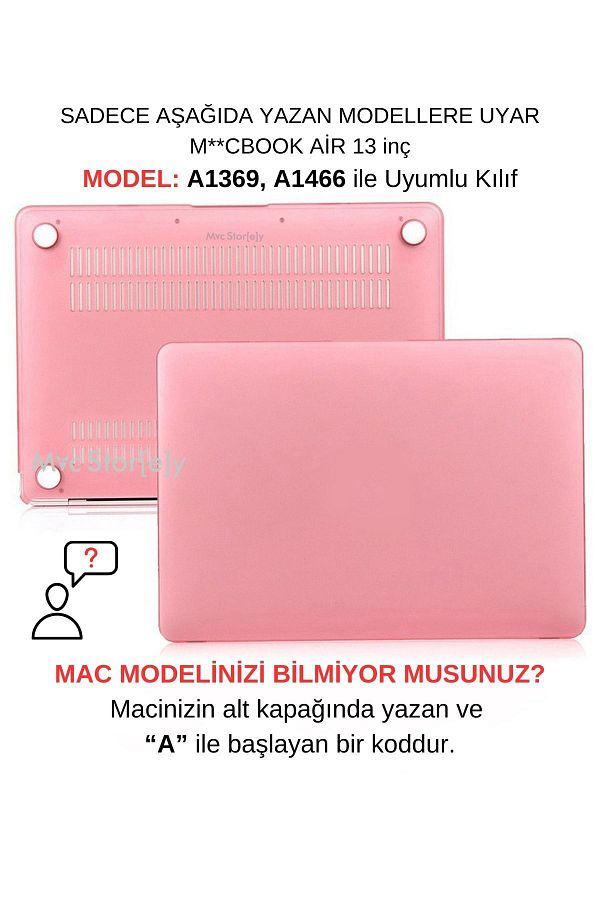 Mcstorey-حافظة ماك بوك اير غير لامعة متجمد متوافقة مع ماك بوك اير 13 بوصة A1369 A1466 1