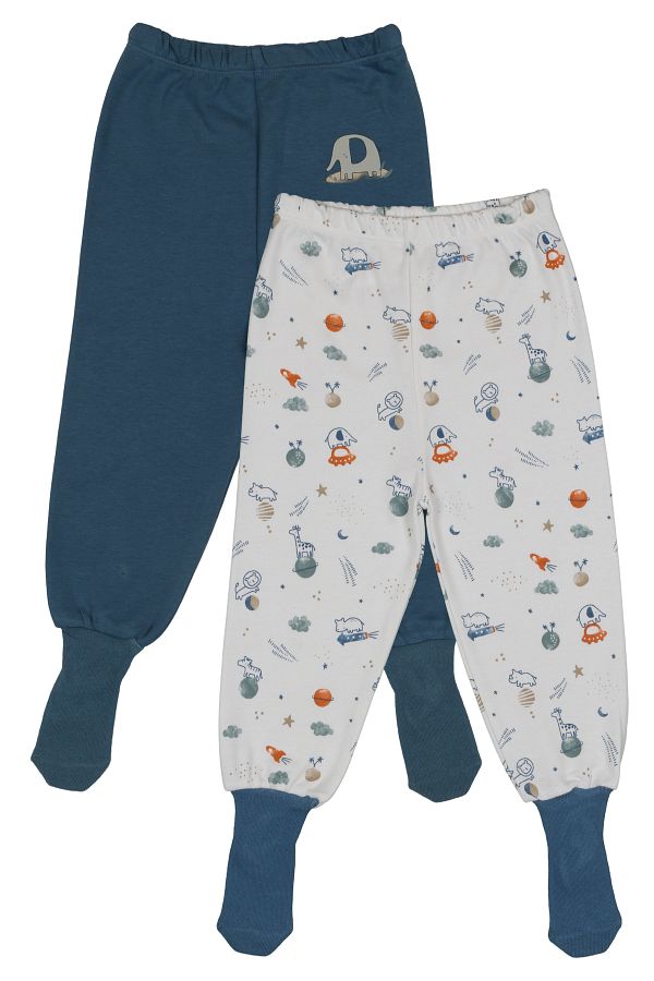 Baby pajamas with booties top