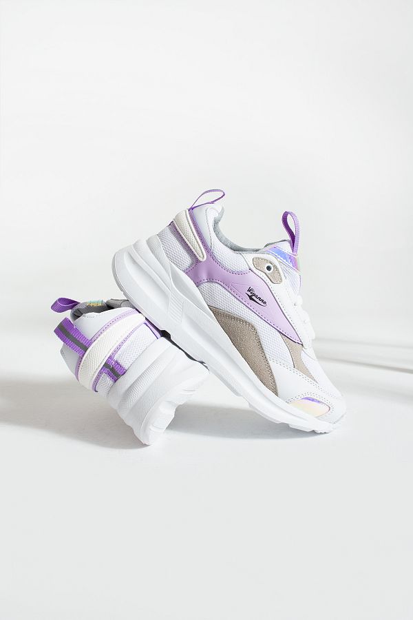 nan Ayakkab WOMEN S WHITE LILA SNEAKERS SPORTS SHOES 6 CM Trendyol