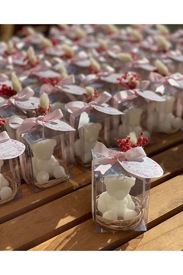 MAMORİ Doğum Hediyelik Doğum Günü Hediğyeliği Kokulu Mum Söz Hediyeliği Nişan Hatırası Kına Hediyeliği