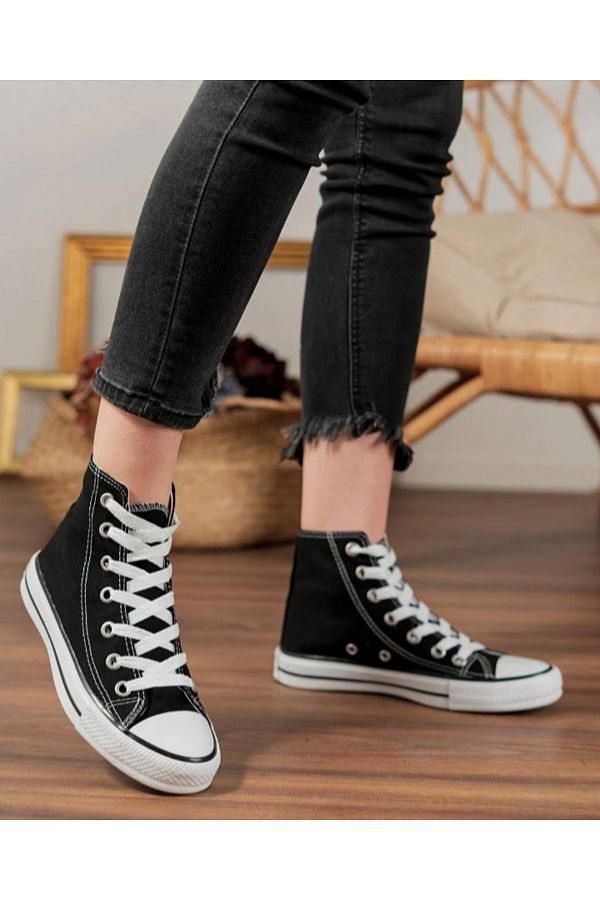 High top on sale canvas shoes