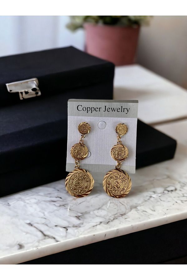 Vavelya Custom Made Women s Gold Earrings Trendyol