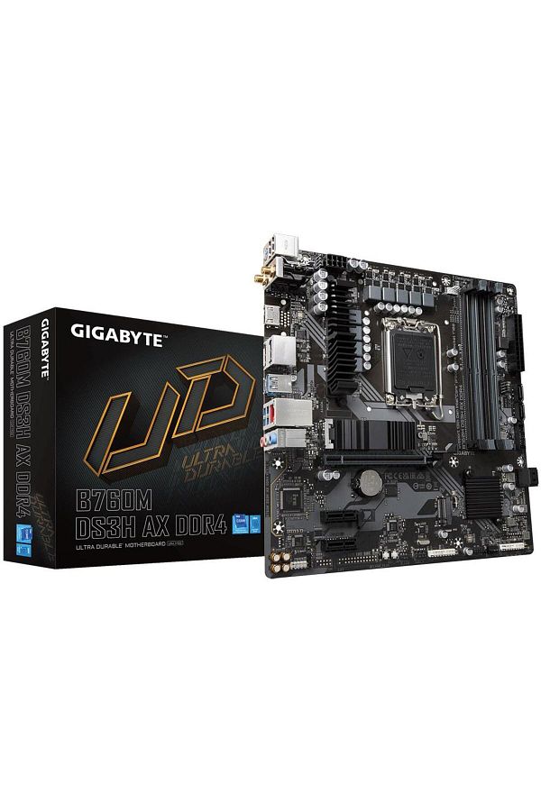 Gigabyte-اللوحة الأم للألعاب B760M DS3H AX DDR4 Intel B760 المقبس 1700 DDR4 5333MHz mATX 1