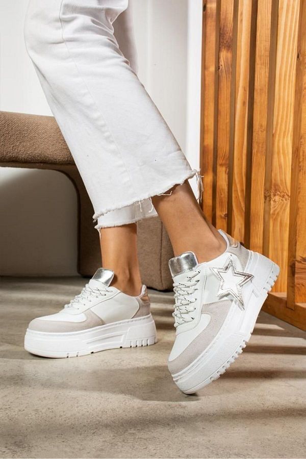 Star lace up sneakers on sale