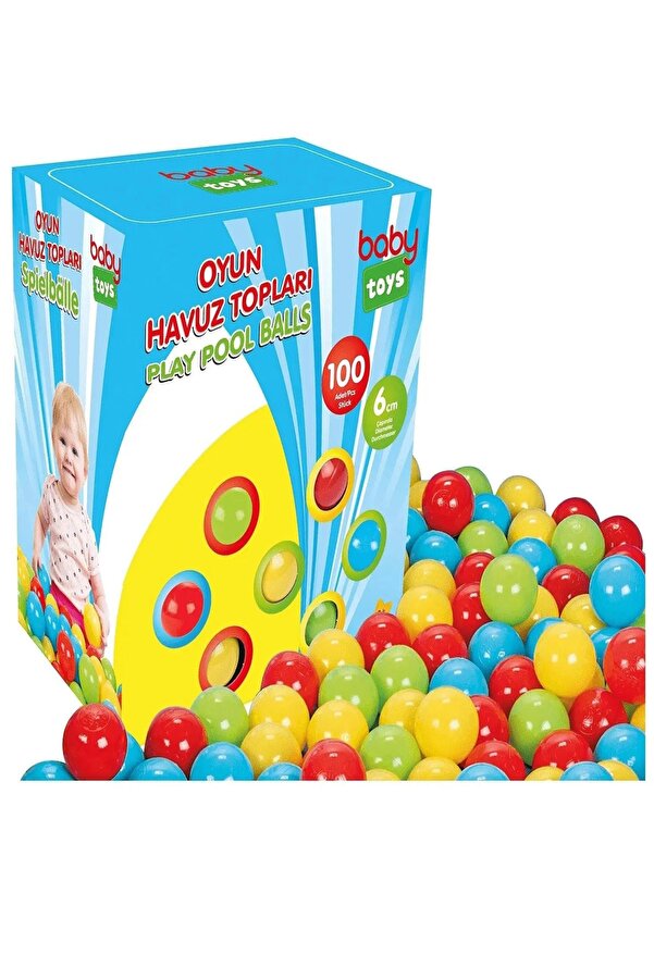 baby toys Bebek Oyun Havuzu Topları 100lü 6cm Çap