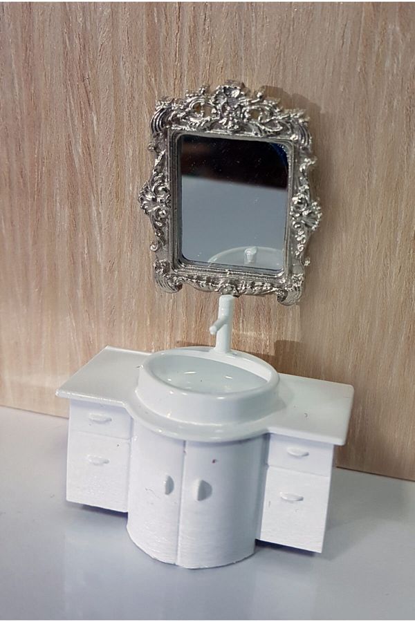 Dytac-2-Piece Model Sink & Mirror Vip 1:25 Scale (vım-07) 1
