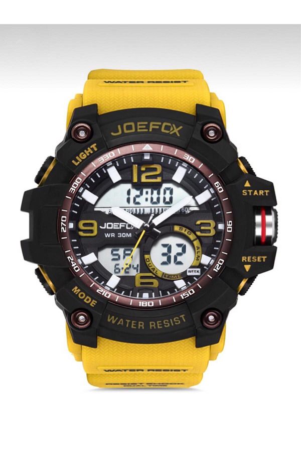 Joefox Digital Analog Silicone Cord Men s Wrist Watch Trendyol