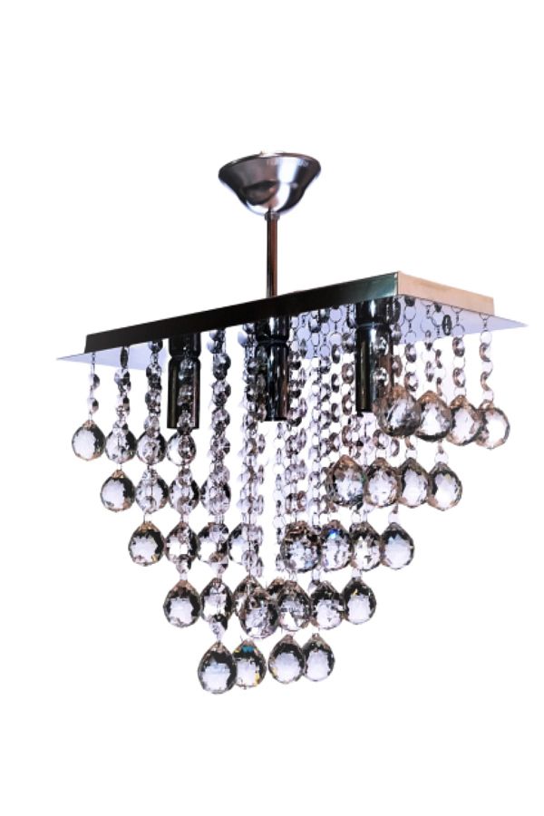 öalpa-3-Layer Rectangular Crystal Chandelier 1