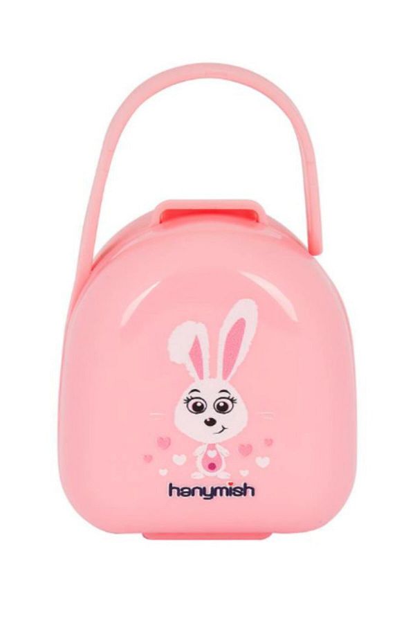 Hanymish-Pacifier Storage Container (Pink) 1