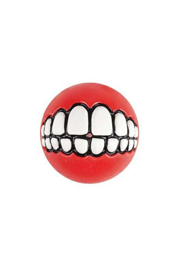 Rogz-Toyz Grinz Dog Play Ball with Reward Tank Red Medium 6.4 cm 1