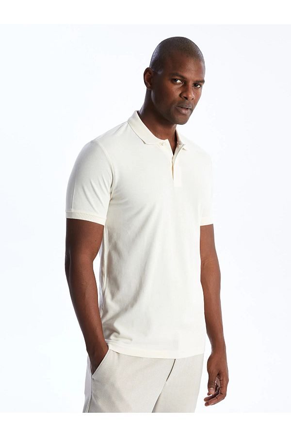 LC Waikiki Polo T shirt Ecru Classical Trendyol