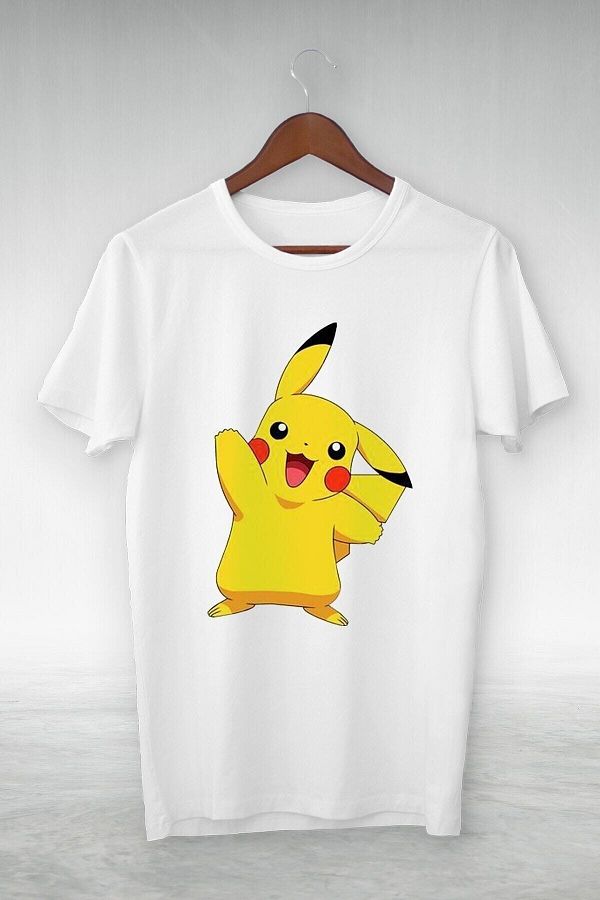 ZOKAWEAR-Unisex Plenty of Mold White -pokemon-pikachu-desen ilustrat- 1