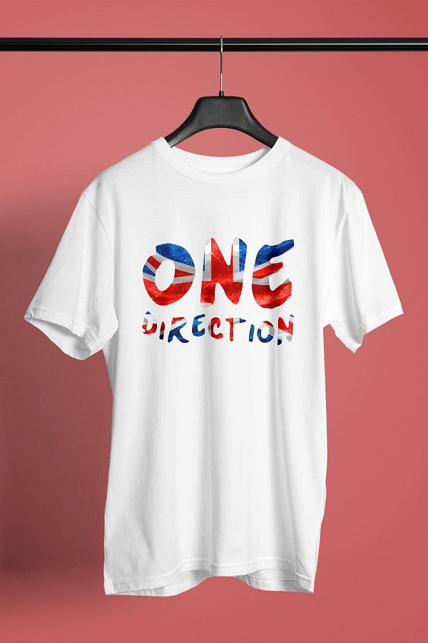 ZOKAWEAR-Λευκό μπλουζάκι Unisex Loose Fit One Direction Printed 1
