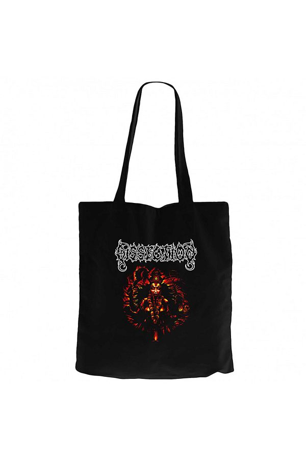 Z zepplin-Dissection Satan Quin Black Canvas Tote Bag 1