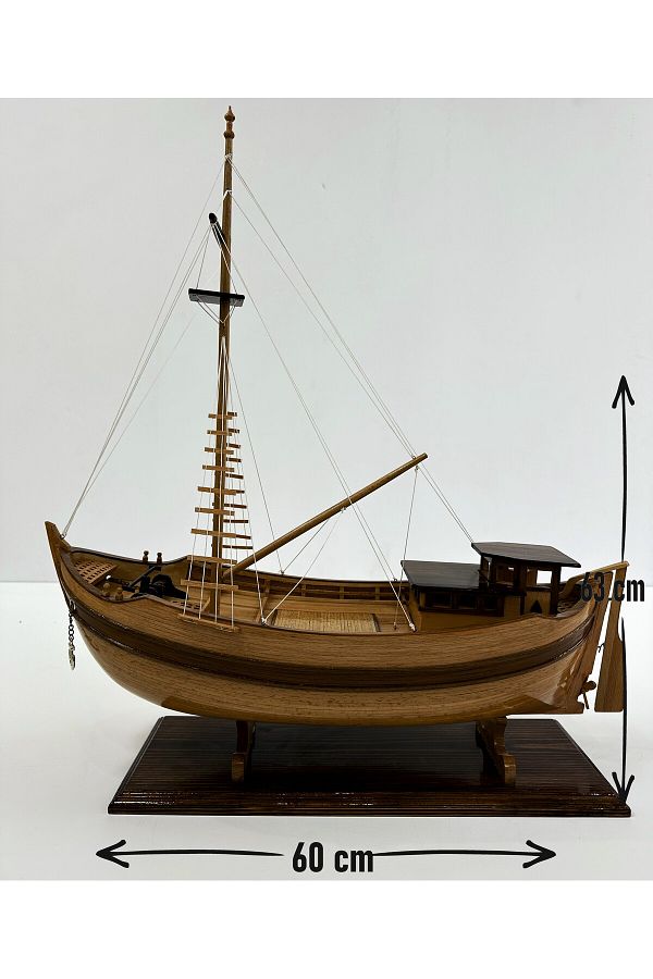 AYHAN KOTRA-World First Load Ship - Puller, Black Sea Sand Pebble Pulling Ship, Wrapping Model 1