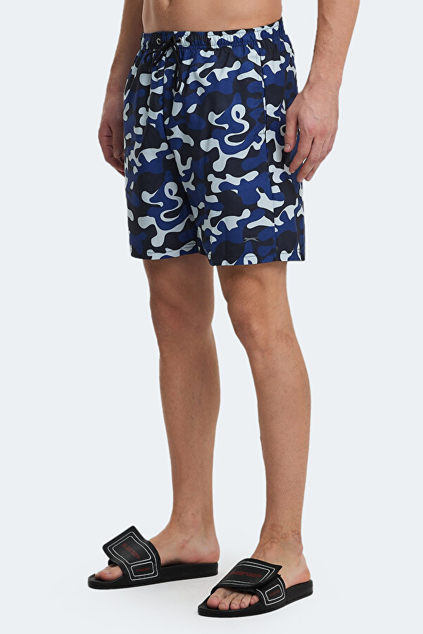 Slazenger Require in Men's Pocketed Swim Shorts Blue Camouflage