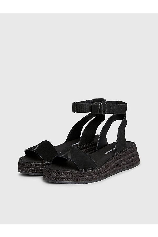 Calvin klein black wedges discount