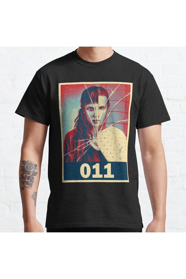 ZOKAWEAR-Baggy Fit Unisex Eleven Stranger Things Sezonul 4 Millie Bobby Brown! Tricou imprimat cu design 1