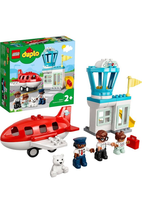 sommeow Duplo City Airplane And Airport 10961 Building Toy Creative Play Set for Children K Trendyol