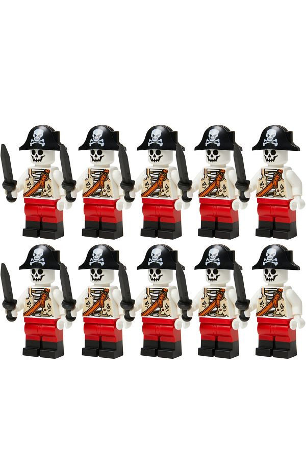 LEGO Original Mini Figures Pirate Man Skeleton Pirate Original Mini Figure 10 Pieces Trendyol