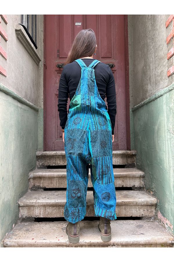 Bohoyasam Boho Nepal Patchwork Jumpsuit Maternity Jumpsuit Hippie Jumpsuit Loose baggy Jumpsuit Festival outfit Bohemian Trendyol