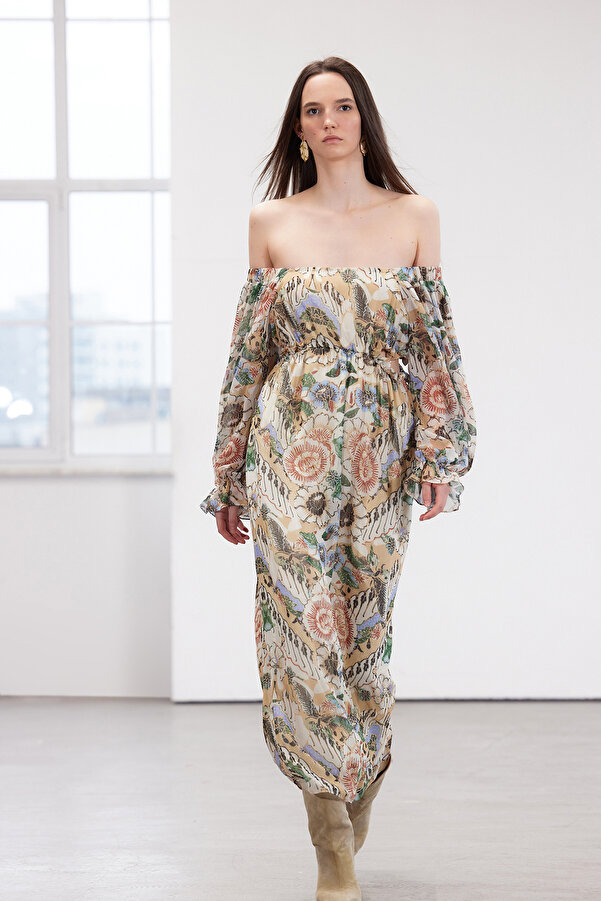 esprit maxikleid bunt