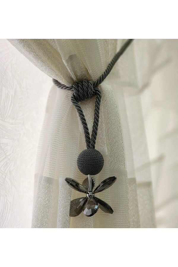 Akcan-Anthracite Color Black Lotus Long Bracelet 1