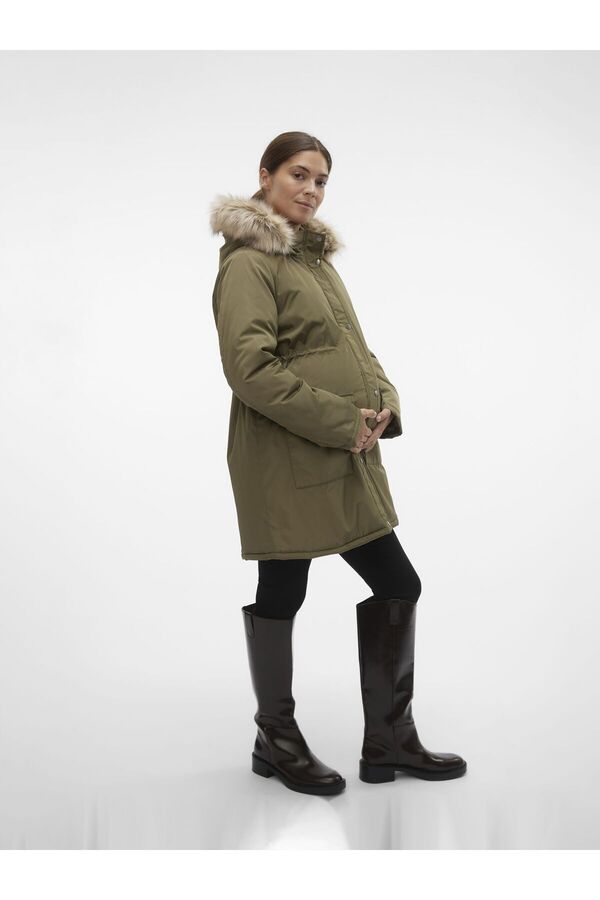 Mama Licious Langer Parka MLNEWMACY PARKA MANTEL Trendyol