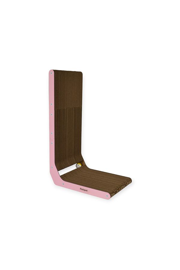 Rotipet-Cardboard Cat Scratcher L-Shaped Bulk with Catnip 28x42x68 cm 1