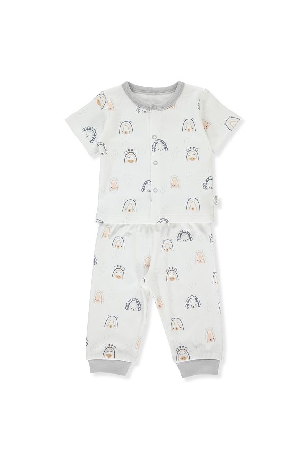 Bebetto-INTERLOCK SLEEPWEAR SET WITHOUT BOOTIES 2-PIECE (BESTIES) F 1315 1