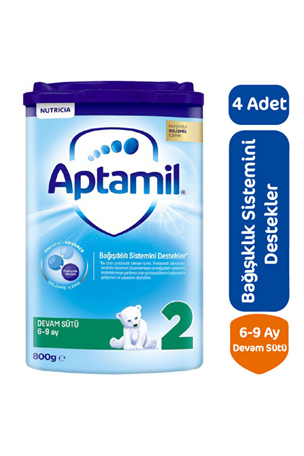 Aptamil Devam Sütü 2 Numara 800 gr 4 Lü Paket(09.08.2025 STT'Lİ)