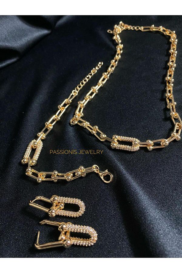 Tiffany necklace cheap and earring set
