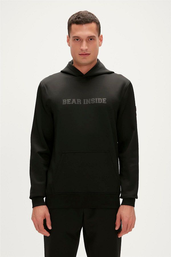 Bad Bear Arthur Hoodie Black Hooded Men s Sweatshirt Trendyol