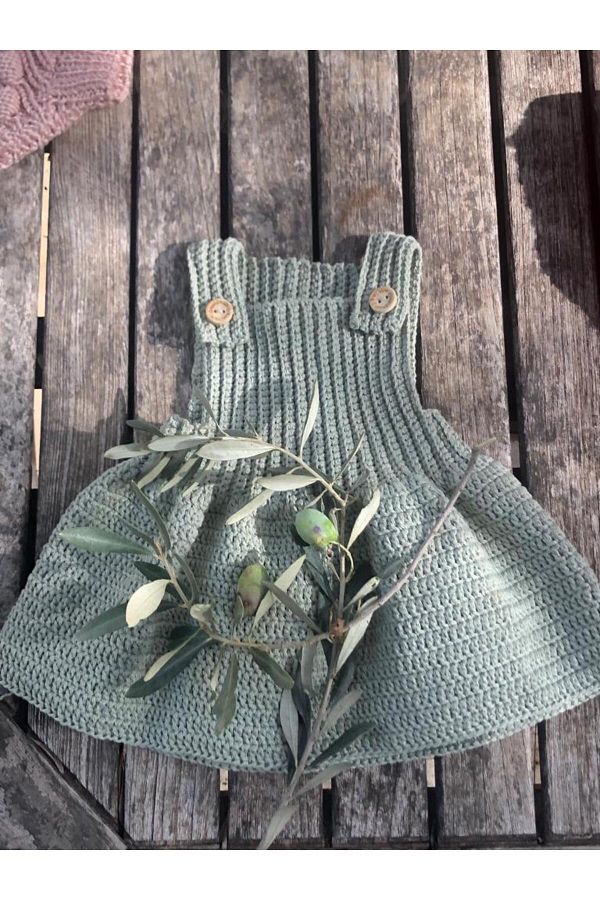 Hand knitted baby dresses top