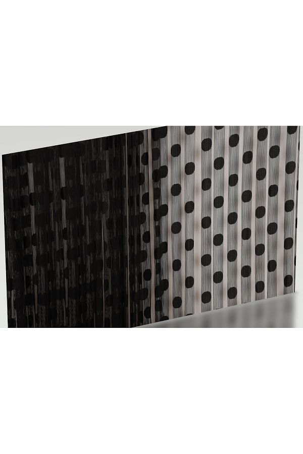 AKÇA TEKSTİL-POINTED MODEL ANTHRACITE COLOR STRING CURTAIN READY STRING CURTAIN 300*270 1