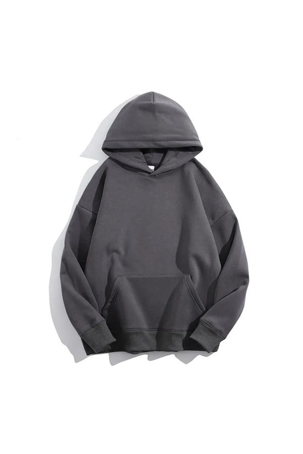 EXPECTED Unisex Basic Hoodie Unprinted Plain Oversize Wide 3 Thread 100 Cotton Hoodie Sweatshirt Trendyol